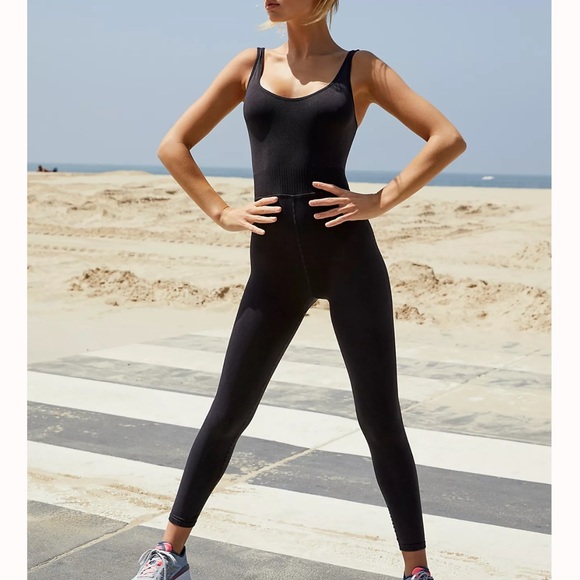 FREE PEOPLE | NWOT Good Karma Onesie in Washed Black - Picture 3 of 8